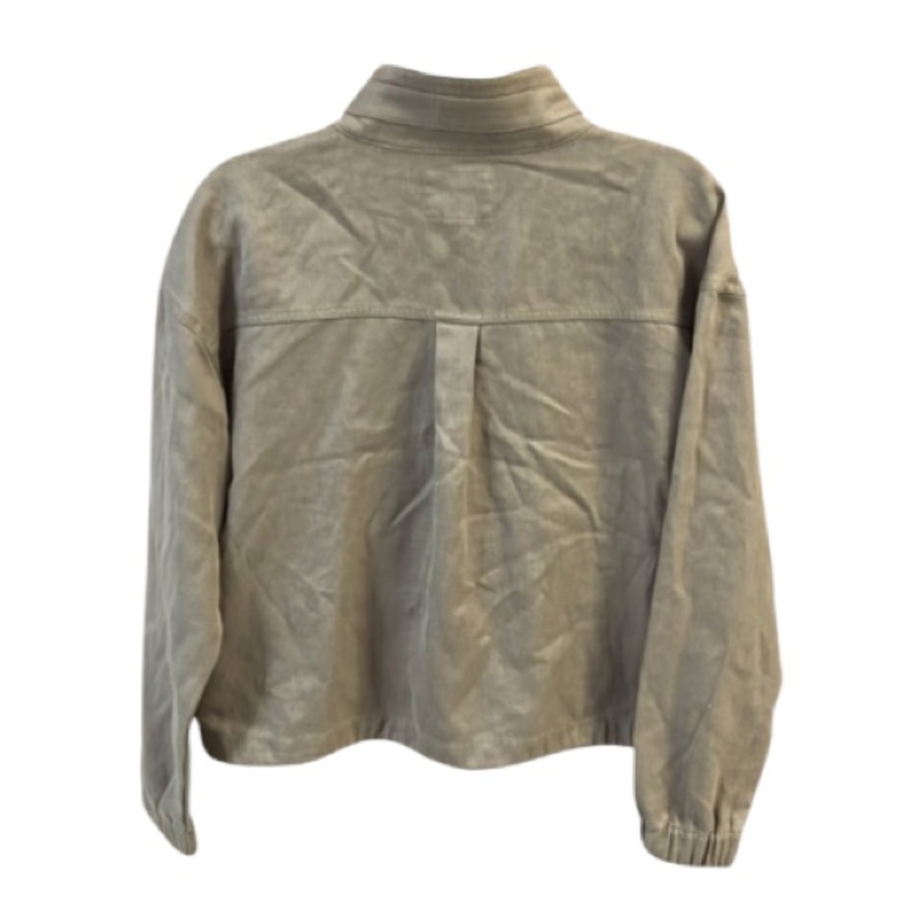 Upwest Ecohemp Twill Cropped Utility Jacket Taupe Nwt Sustainable Hemp Blend Sm — image 3 of 8
